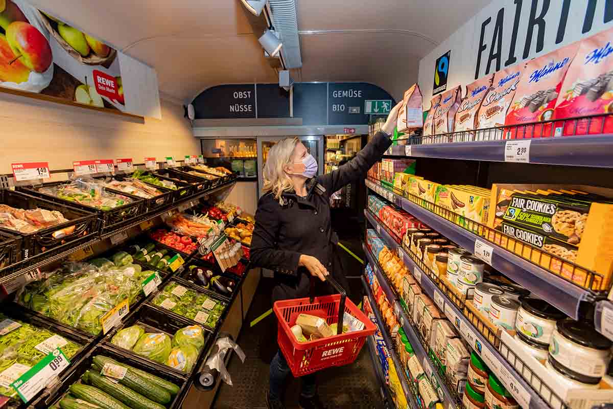 supermercato rotaie Rewe