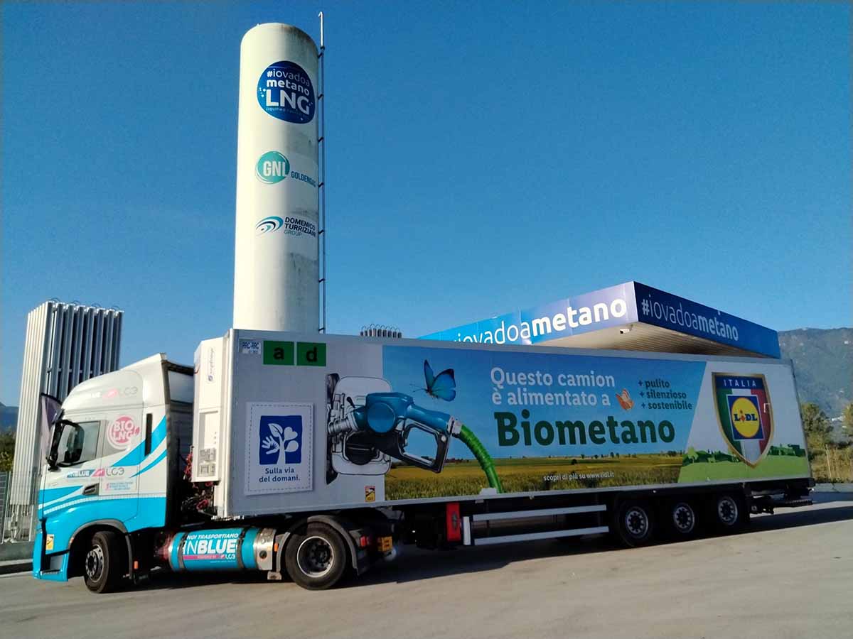 Lidl Italia flotta biometano logistica green