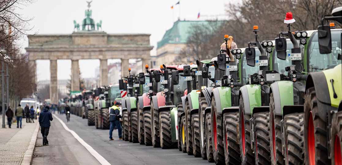 marcia dei trattori Berlino