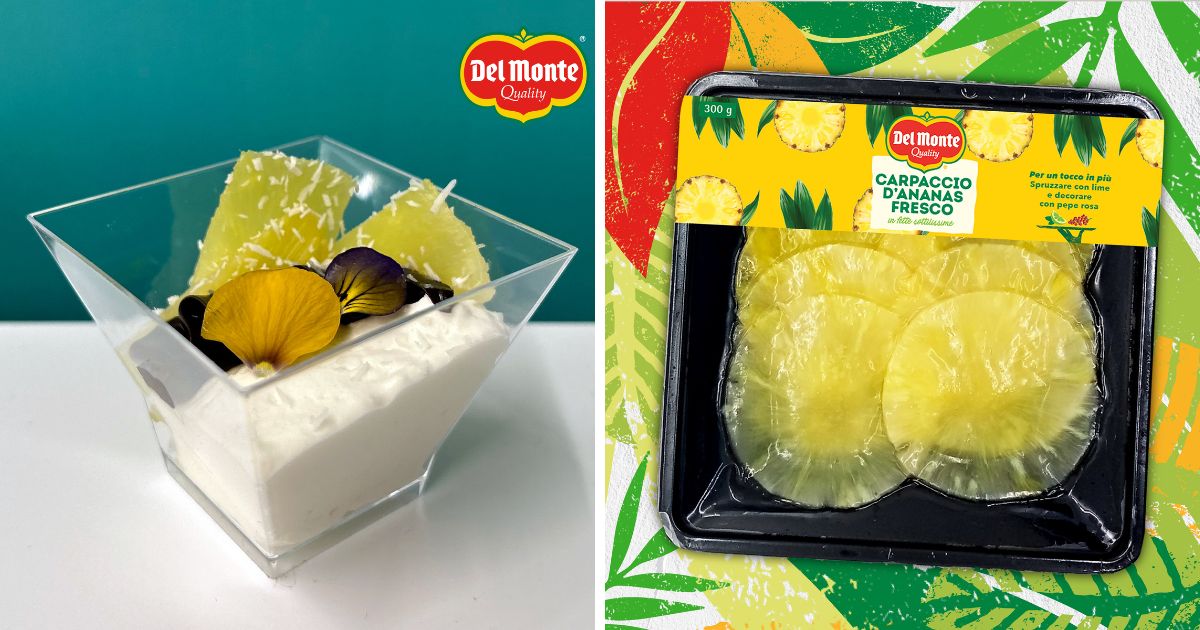 carpaccio di ananas Del Monte