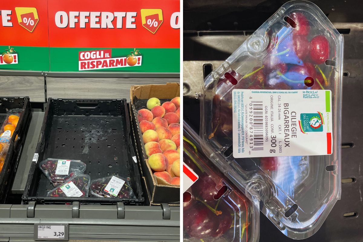 ciliegie prezzo Aldi Bologna ©FM