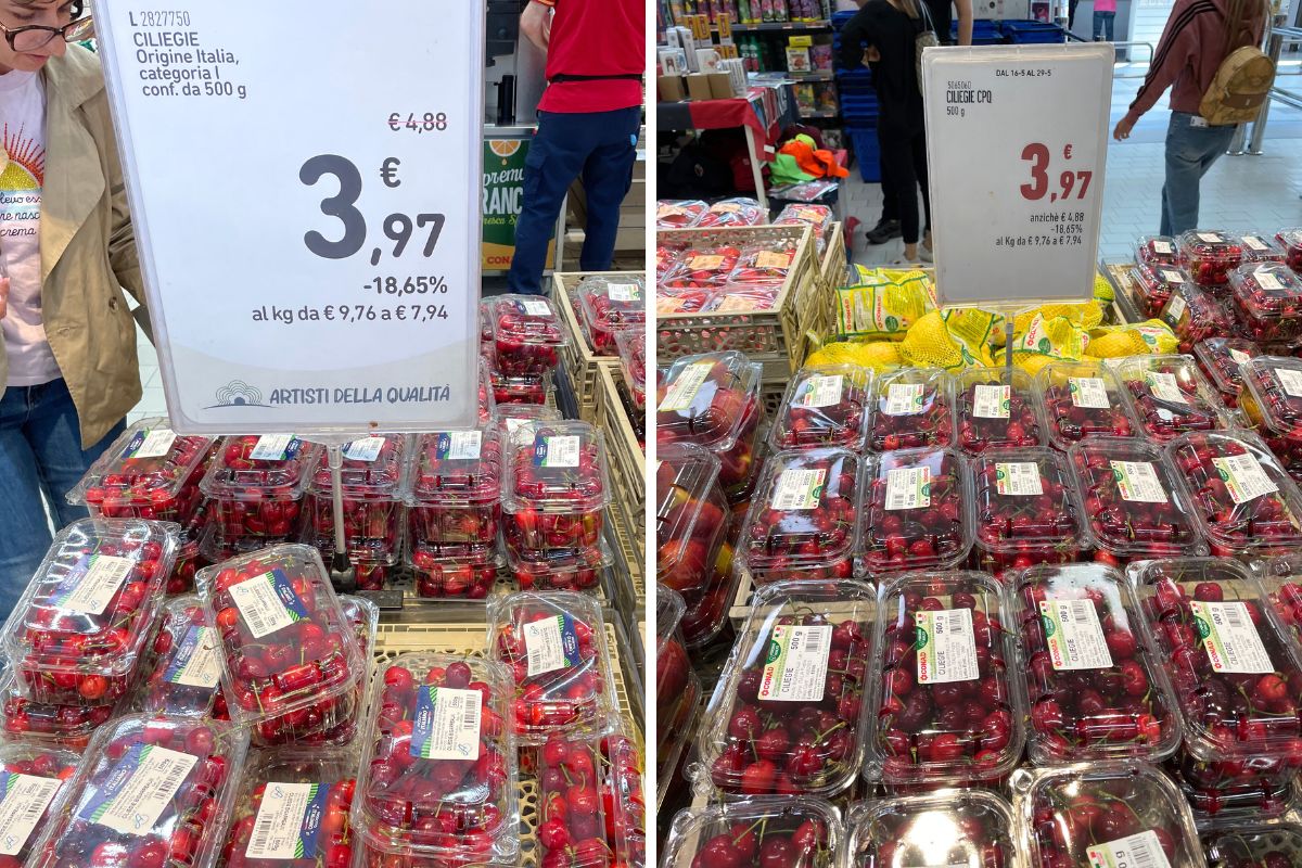 ciliegie prezzo Conad Bologna ©FM