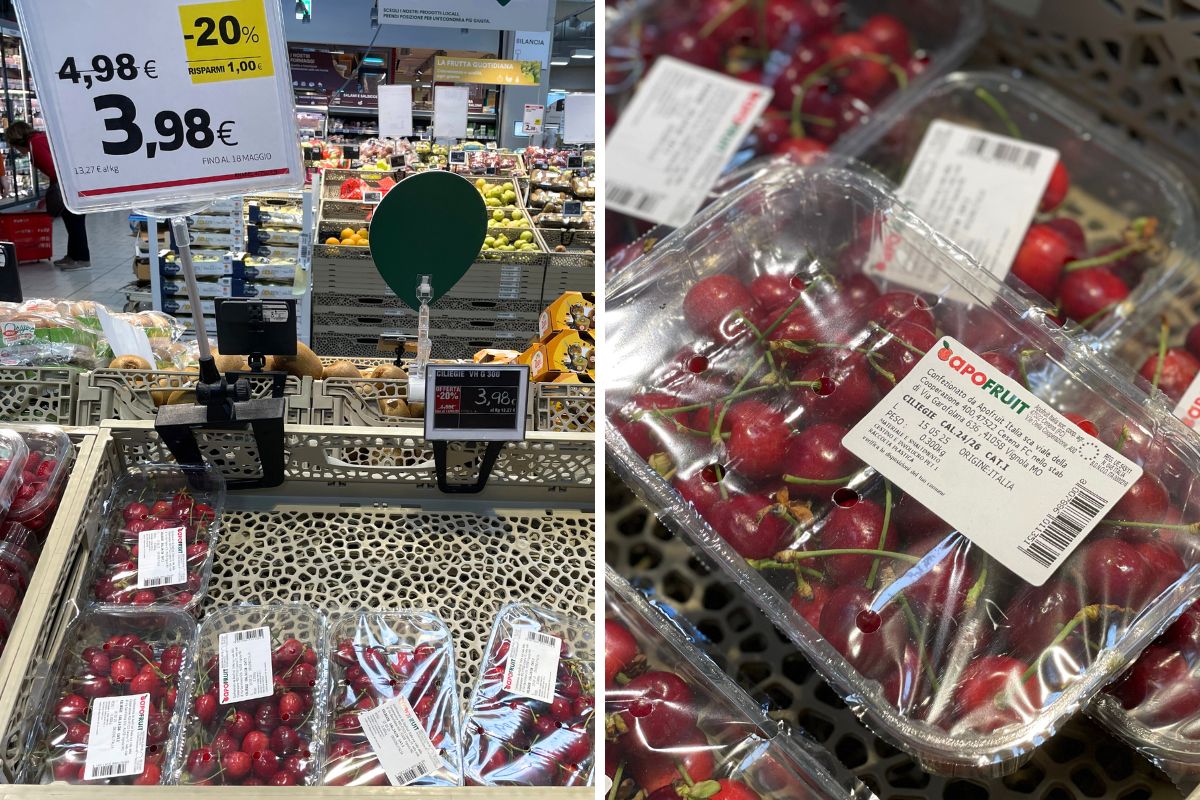 ciliegie prezzo Coop Bologna ©FM