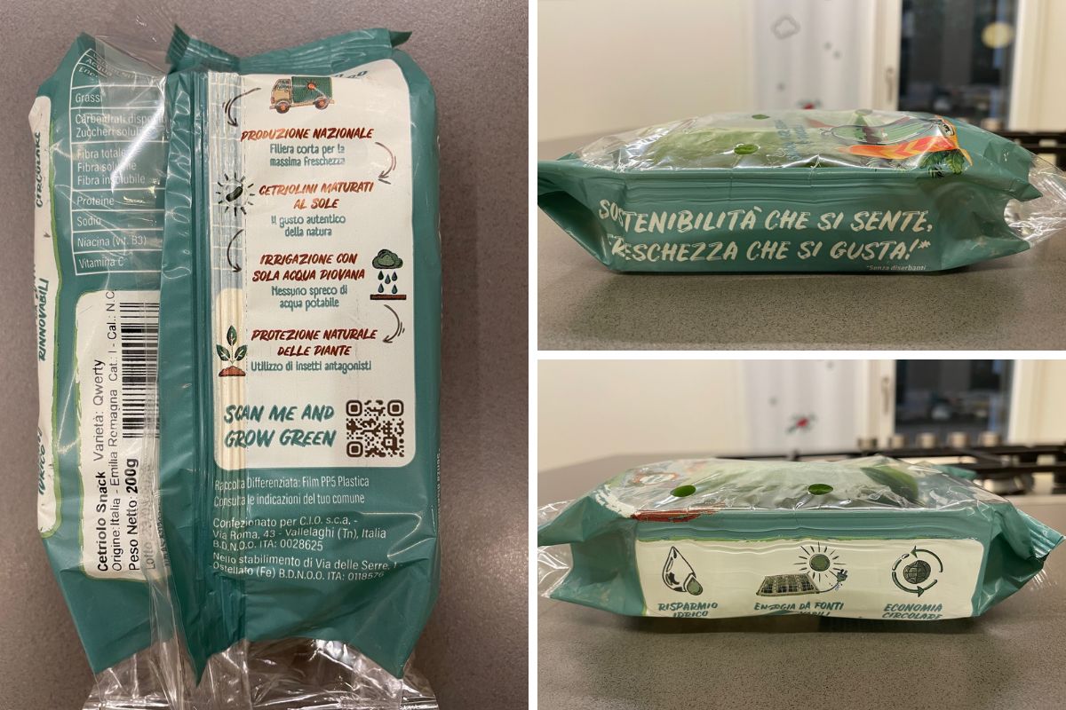 packaging cetriolini snack H2Orto @Fm