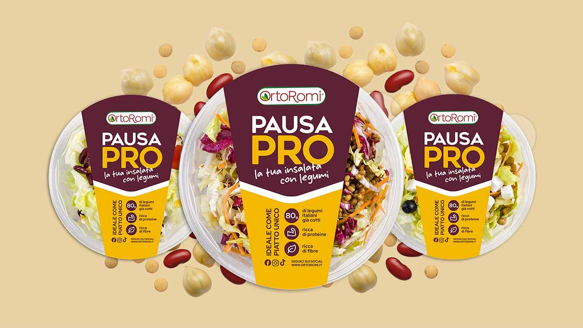 OrtoRomi insalate proteiche pronte