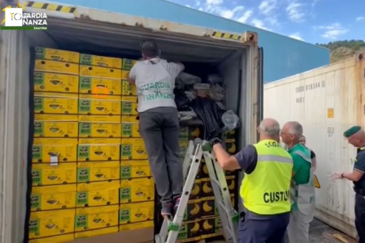 Vado Ligure droga tra le banane