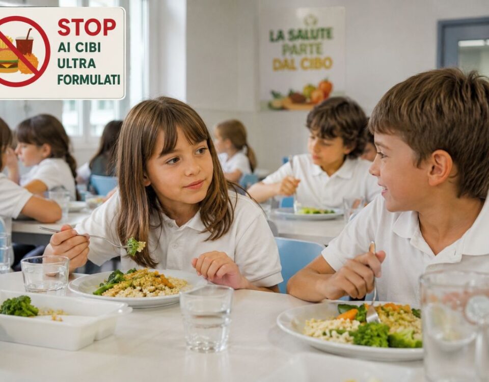 stop cibi ultra formulati mense scolastiche